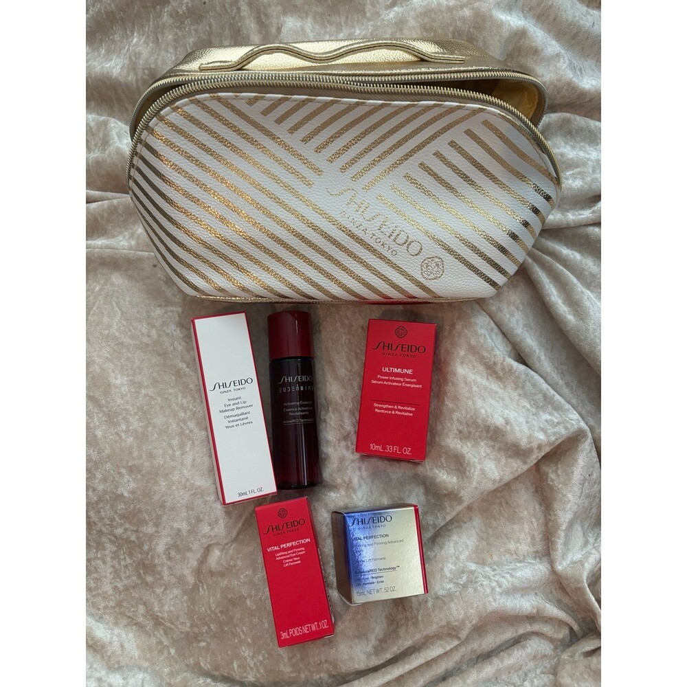 Shiseido skincare set of 5 plus bag
